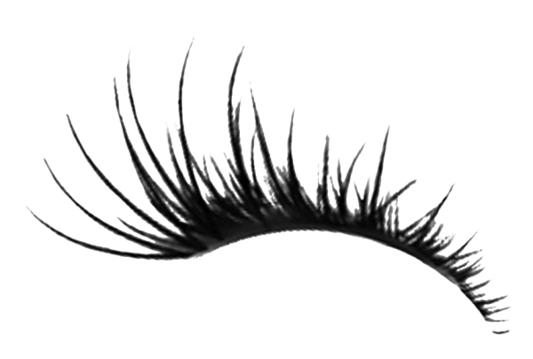 Длинные ресницы без фона