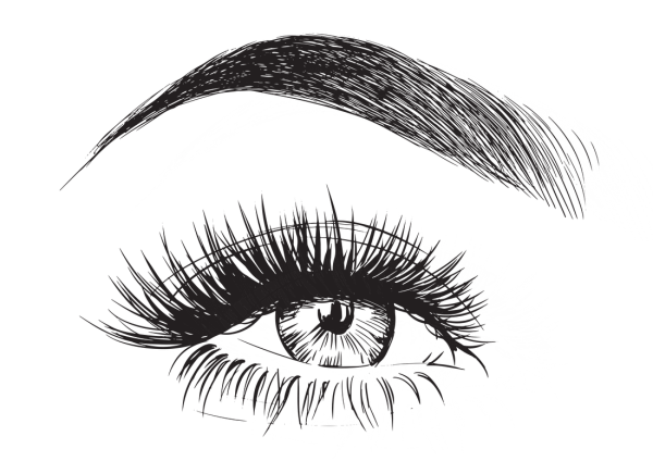 Нарисованные ресницы