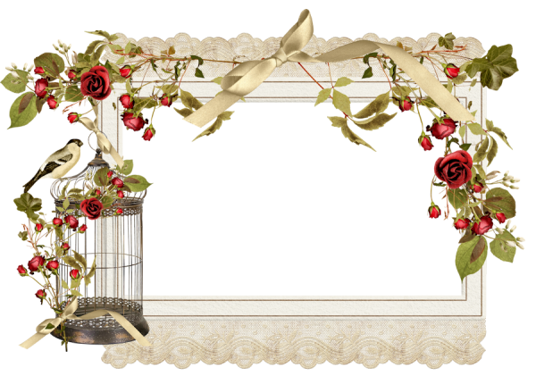 Прозрачная Винтажная рамка