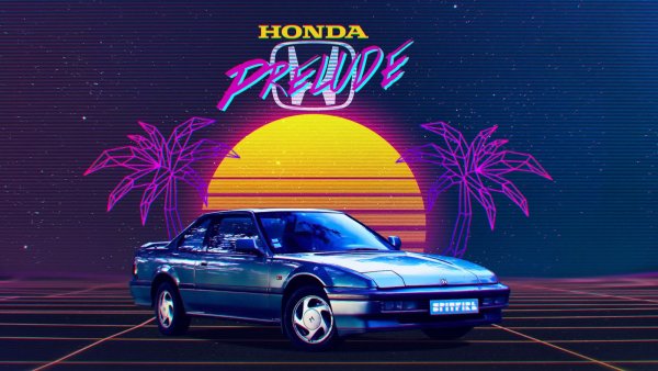 BMW e34 Retrowave