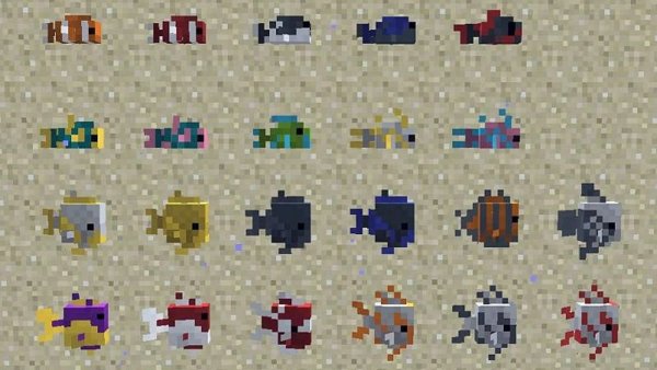 Minecraft Тропическая рыба