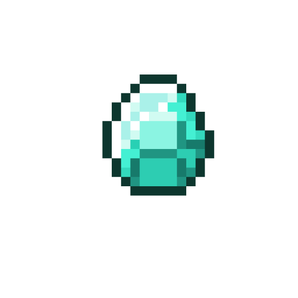 Алмаз из МАЙНКРАФТА без фона