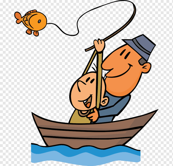 Рыбак мультяшка
