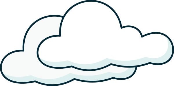 Облачко мультяшное