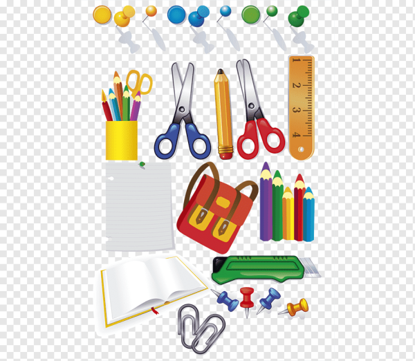 Школьные принадлежности рисунок