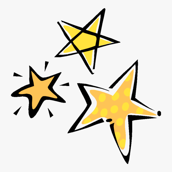 Звездочки мультяшные