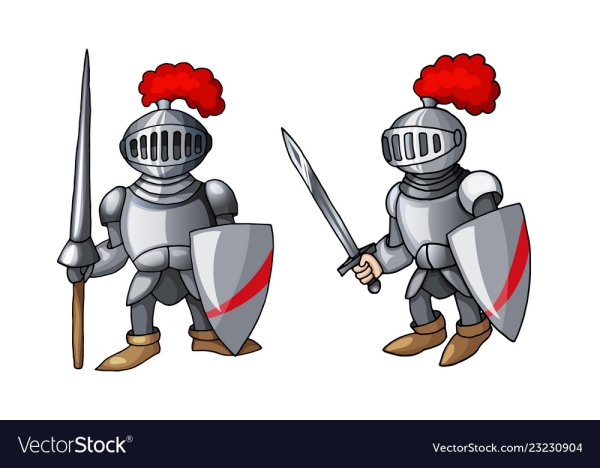 Рыцарь в мультяшном стиле