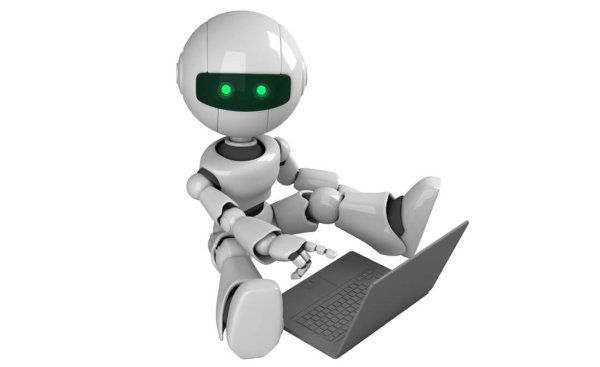 Робот на прозрачном фоне