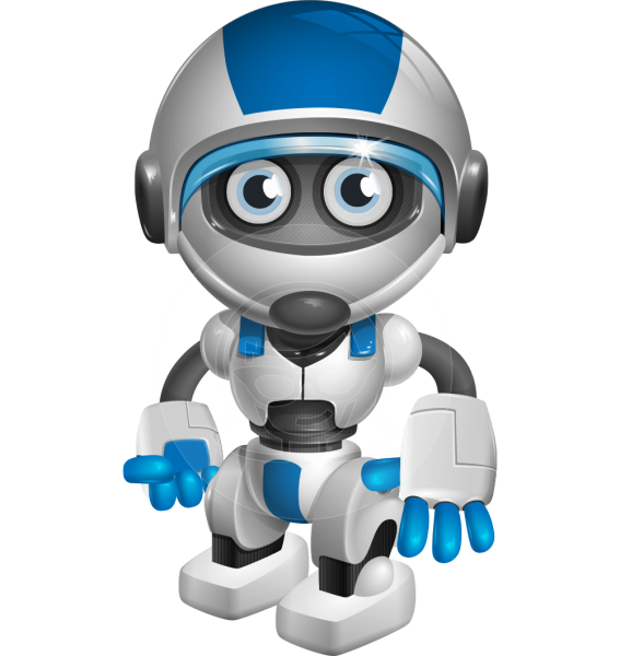 Робот на прозрачном фоне