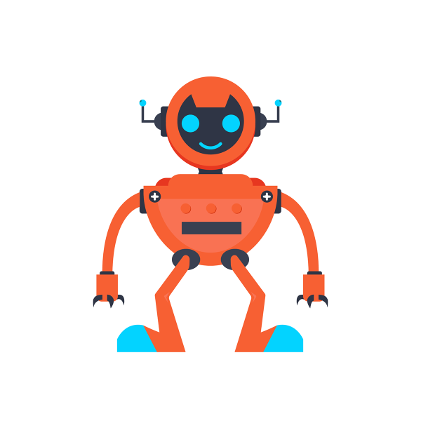 Робот для детей на прозрачном фоне