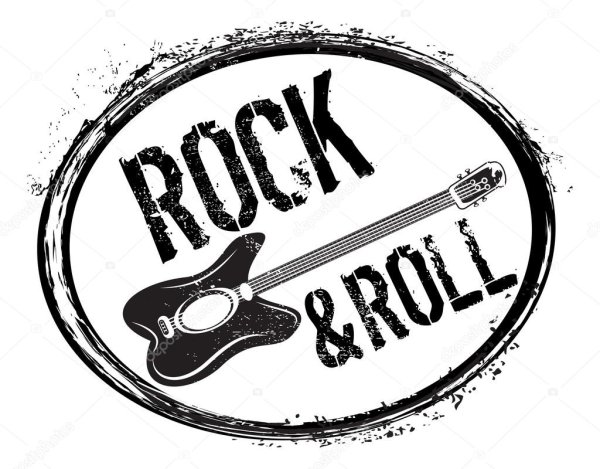 Рок н ролл логотип