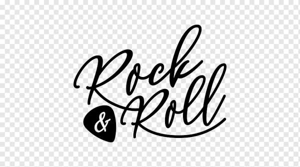 Красивая надпись рок-н-ролл