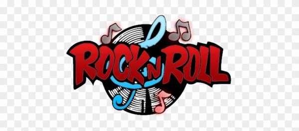 Надпись Rock and Roll PNG