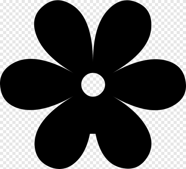 Ромашка силуэт