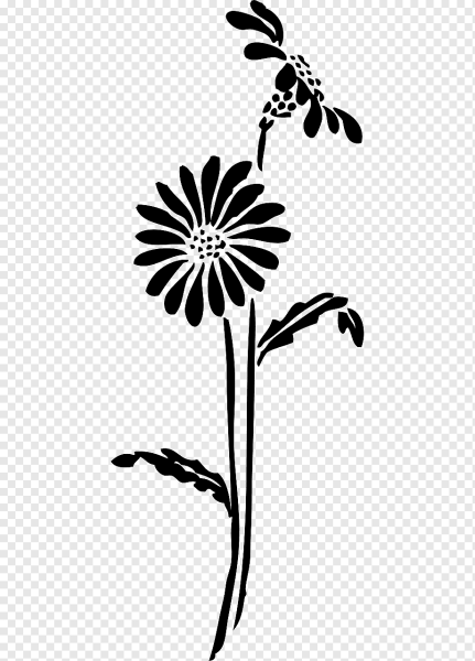 Ромашка силуэт