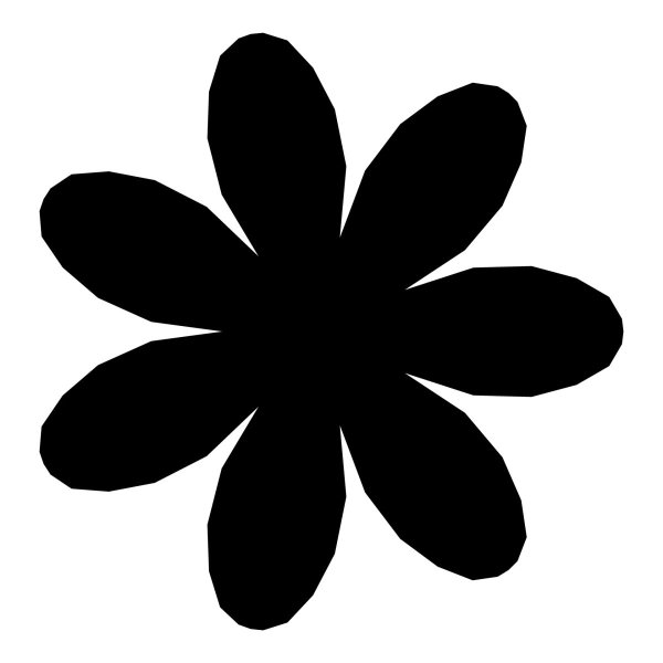 Ромашка силуэт