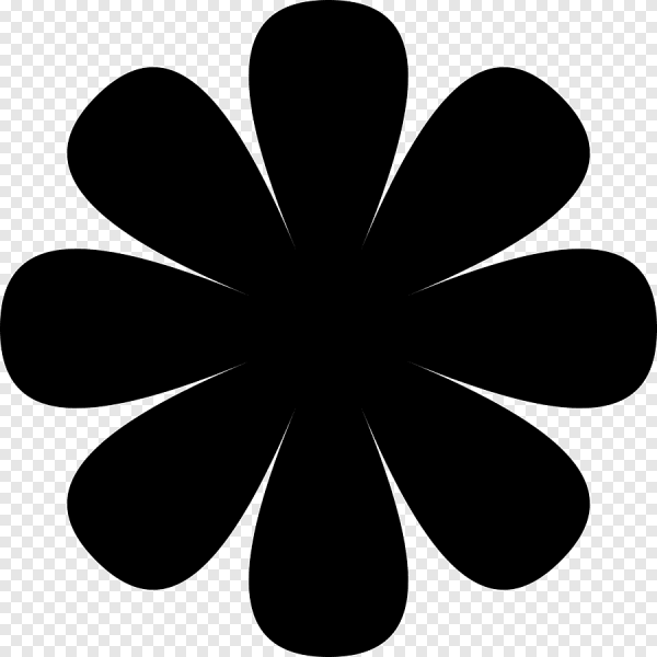 Цветок силуэт