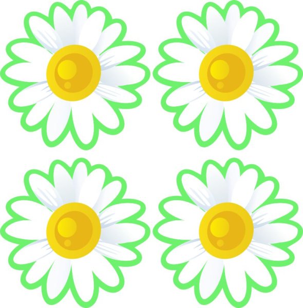 Ромашки для украшения группы в детском саду