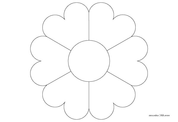Трафарет ромашки