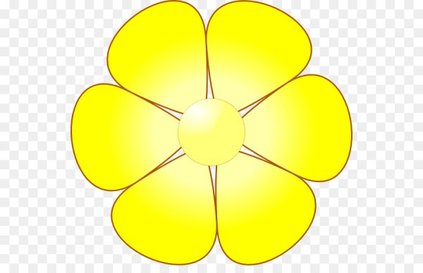 Желтый цветок для детей