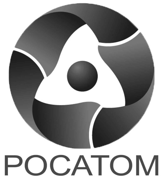 Росатом логотип белый