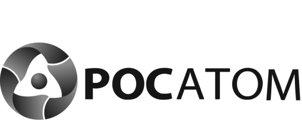 Росатом логотип белый