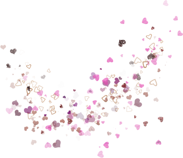 Россыпь сердечек