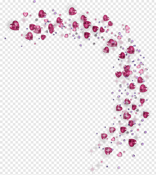 Россыпь сердечек