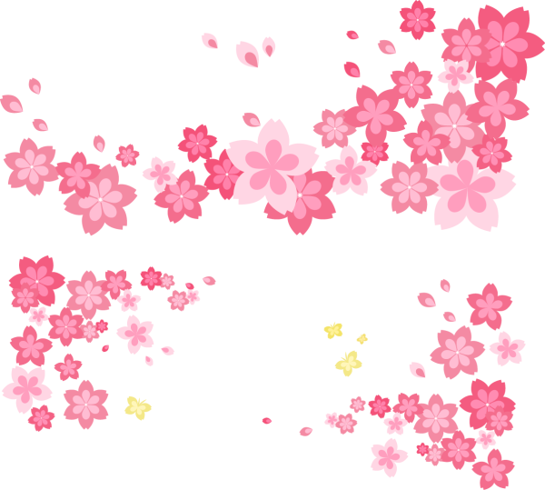 Россыпь цветов вектор