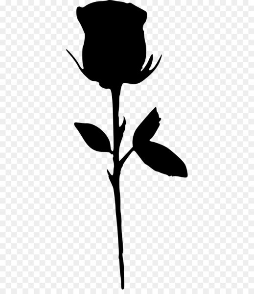 Роза силуэт