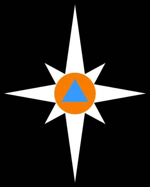 Знак МЧС роза ветров