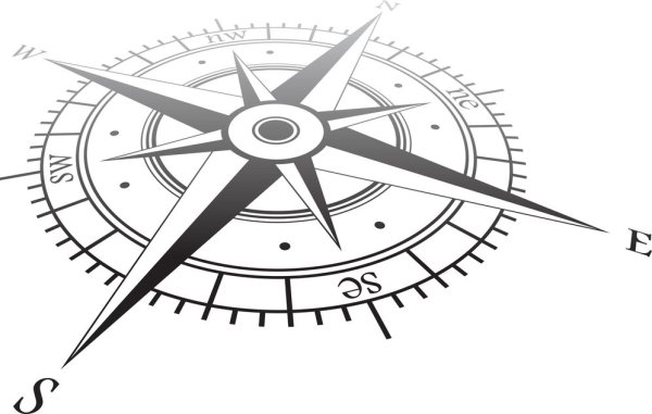 Нарисовать красивый компас