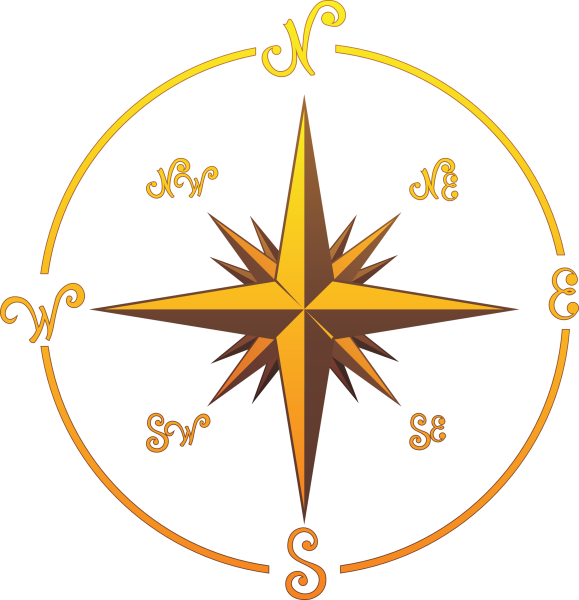 Компас на прозрачном фоне