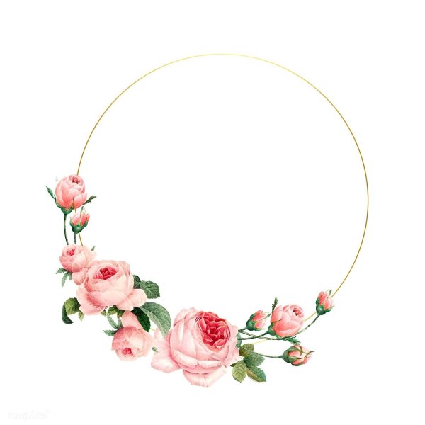 Нежная круглая рамка