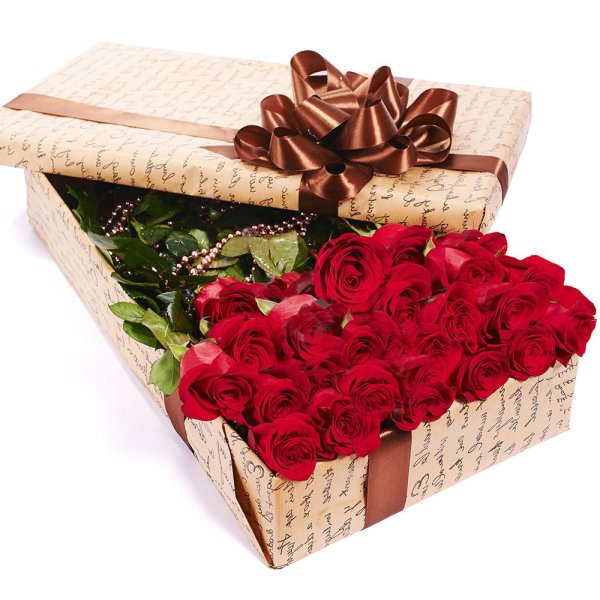 Букеты цветов в коробках