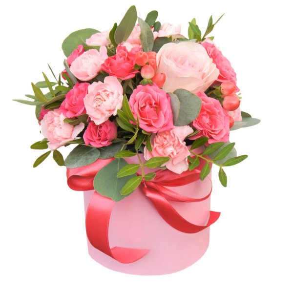 Букет цветов в коробке