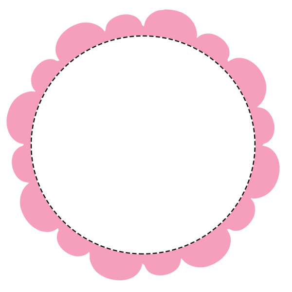 Рамки для надписей детские круглые