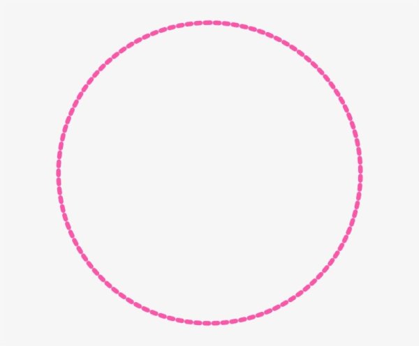 Окружность на прозрачном фоне