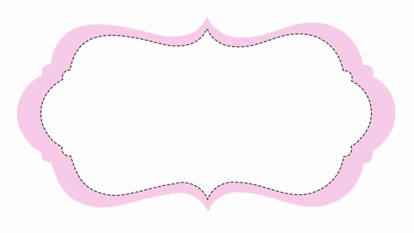 Розовая табличка для надписи