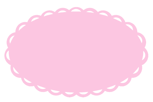 Розовый овал