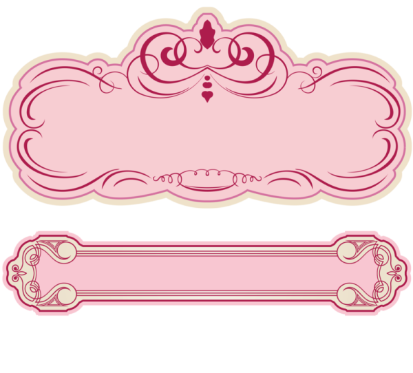 Розовая табличка для надписи