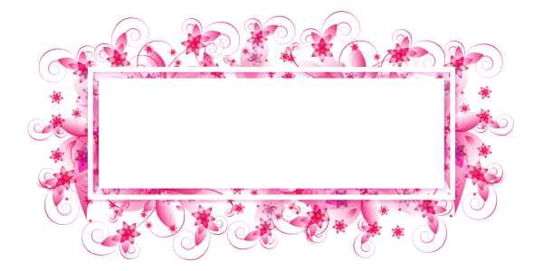 Рамка для текста розовая