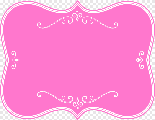 Рамка в розовом цвете для надписи
