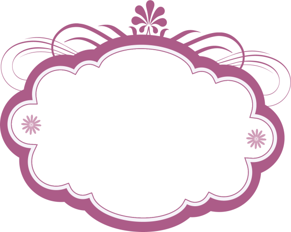 Фигурная рамка для надписи