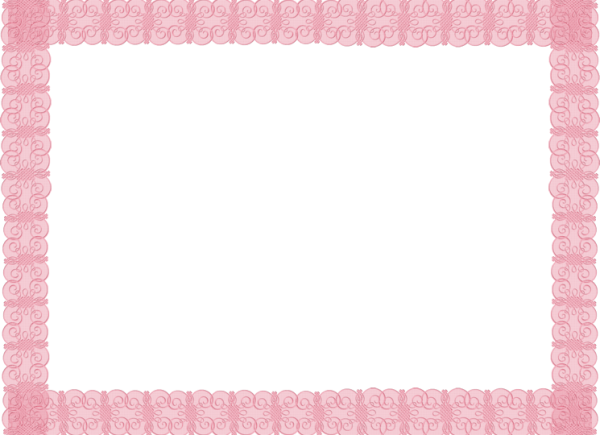 Рамка прозрачная розовая