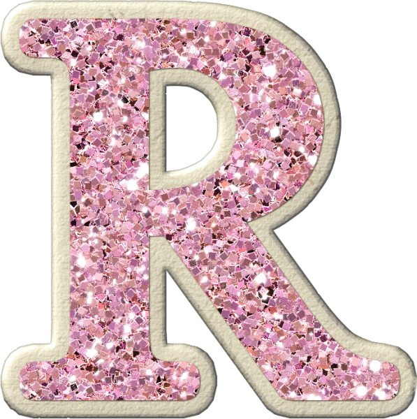 Буквы алфавита розовые