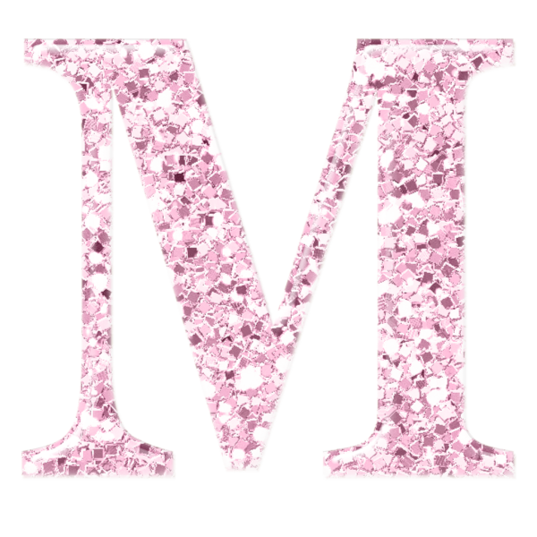 Розовые буквы