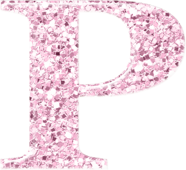 Буквы с блестками