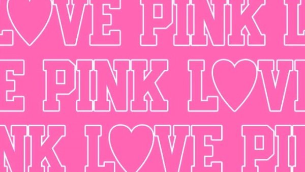 Розовые обои с надписями