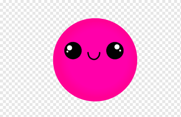 Смайлики без фона розовый
